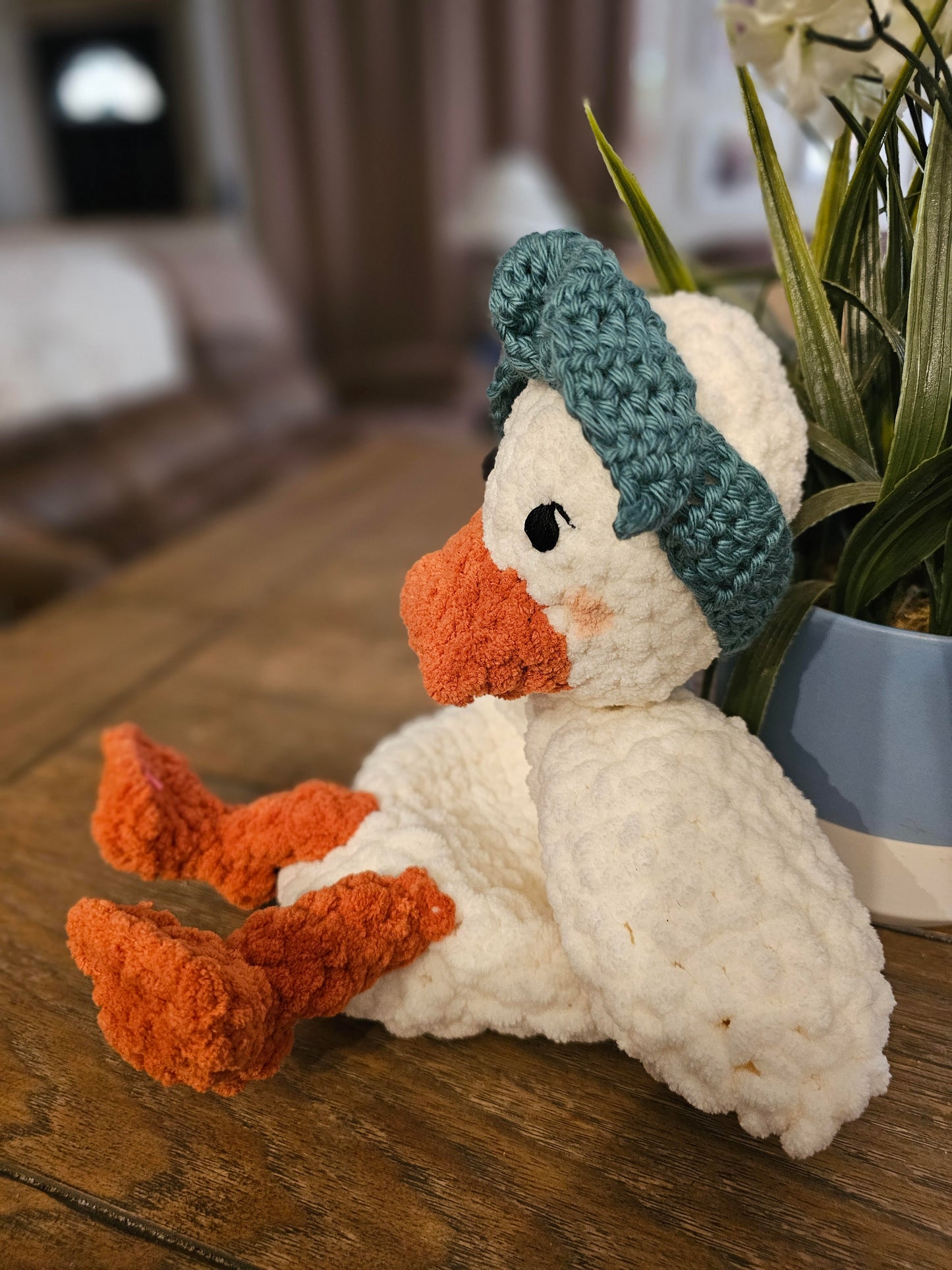 Crocheted Duck Lovey